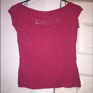 Bebe off the shoulder top